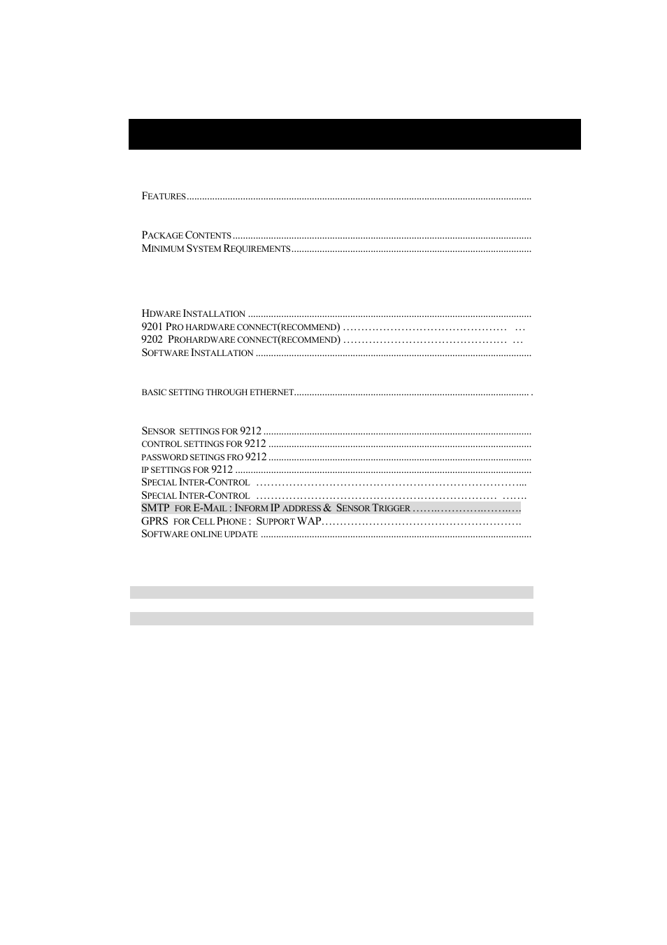 Table of content | New Media Technology IP Power 9212 User Manual | Page 4 / 26