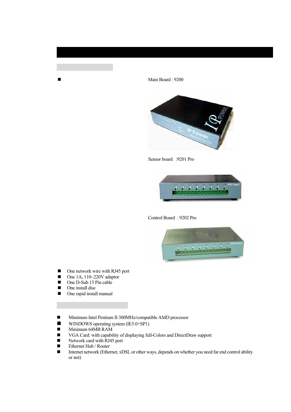 Before you start, 9212 package contents, Minimum system requirements | New Media Technology IP Power 9212 User Manual | Page 6 / 26