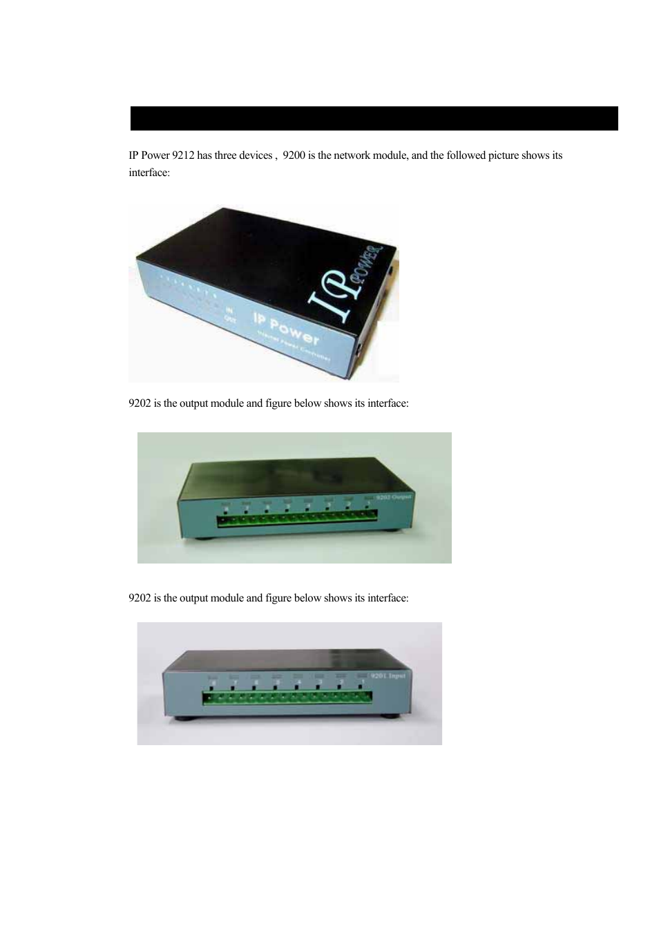 Interface description | New Media Technology IP Power 9212 User Manual | Page 7 / 26