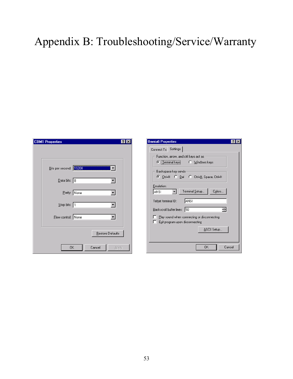 Appendix b: troubleshooting/service/warranty, Diagnostic and error messages | New Media Technology Omnia ONE Multicast User Manual | Page 53 / 61