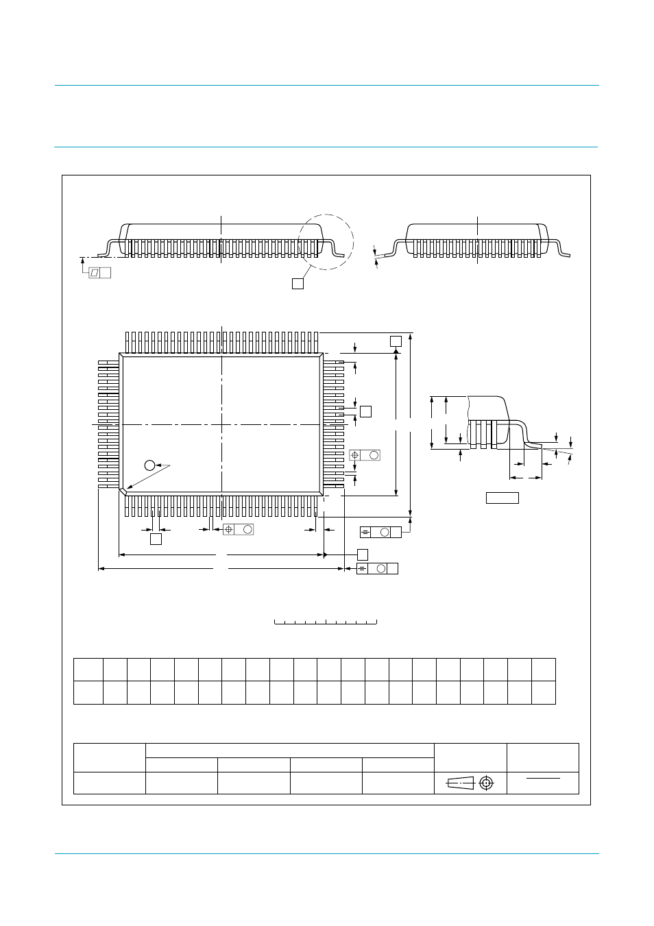 Package outline, Tda8752b, Philips semiconductors | NXP Semiconductors Triple high-speed Analog-to-Digital Converter 110 Msps TDA8752B User Manual | Page 32 / 38