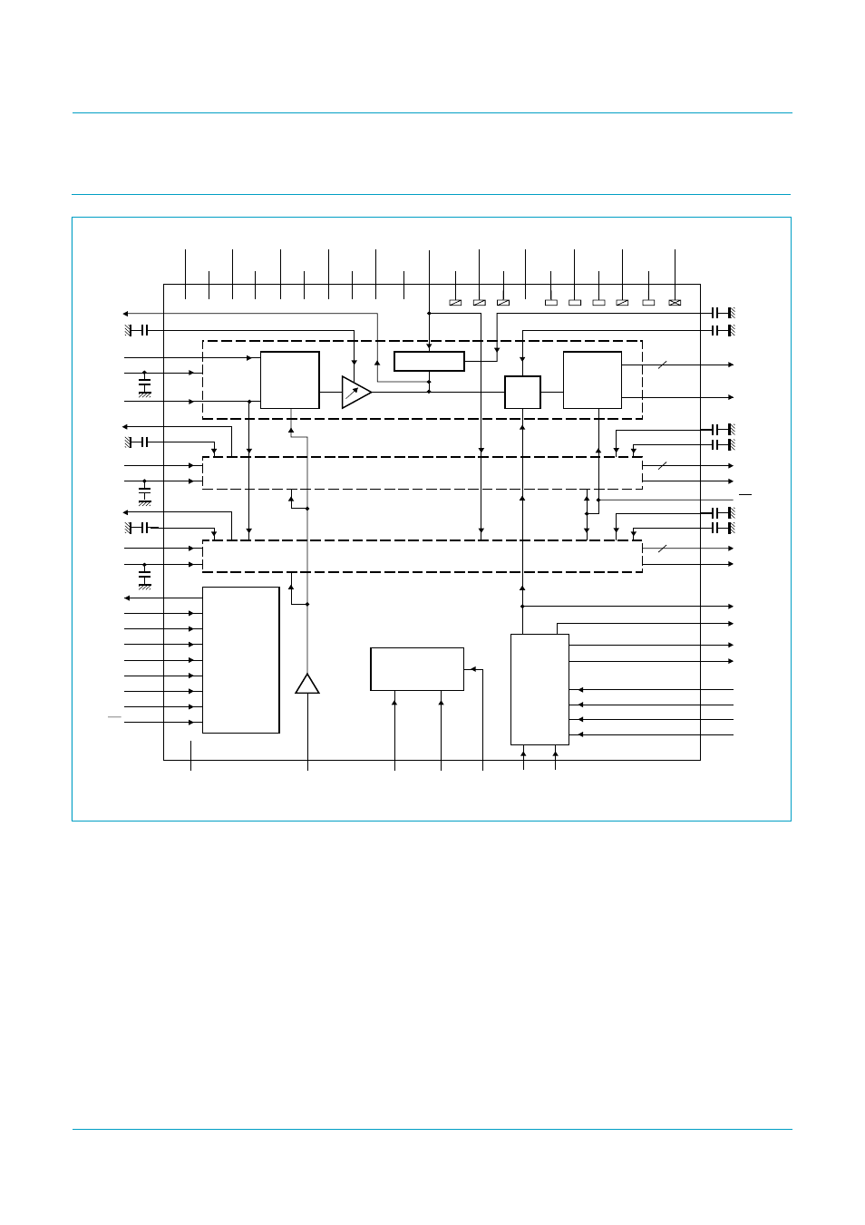 Block diagram, Tda8752b, Philips semiconductors | Fig 1. block diagram | NXP Semiconductors Triple high-speed Analog-to-Digital Converter 110 Msps TDA8752B User Manual | Page 4 / 38