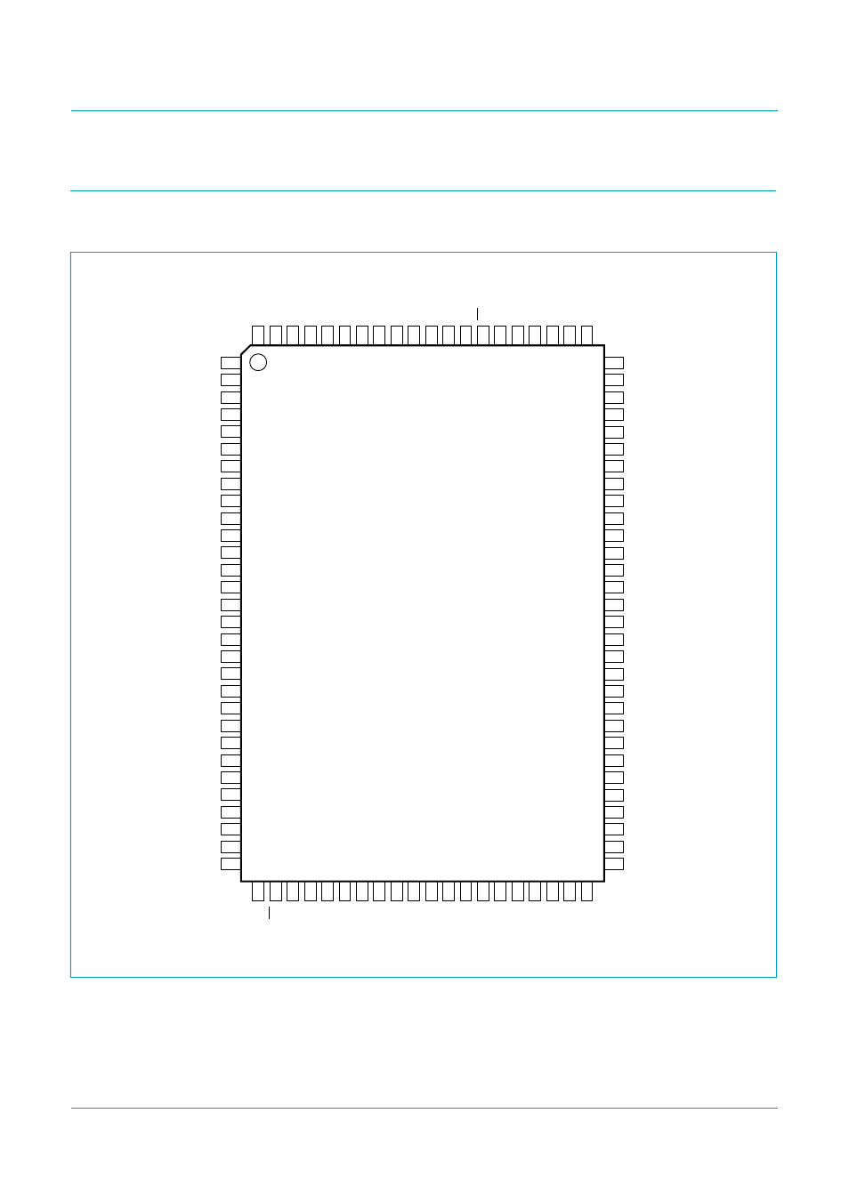 Pinning information, 1 pinning, Tda8752b | Philips semiconductors, Fig 4. pin configuration | NXP Semiconductors Triple high-speed Analog-to-Digital Converter 110 Msps TDA8752B User Manual | Page 7 / 38