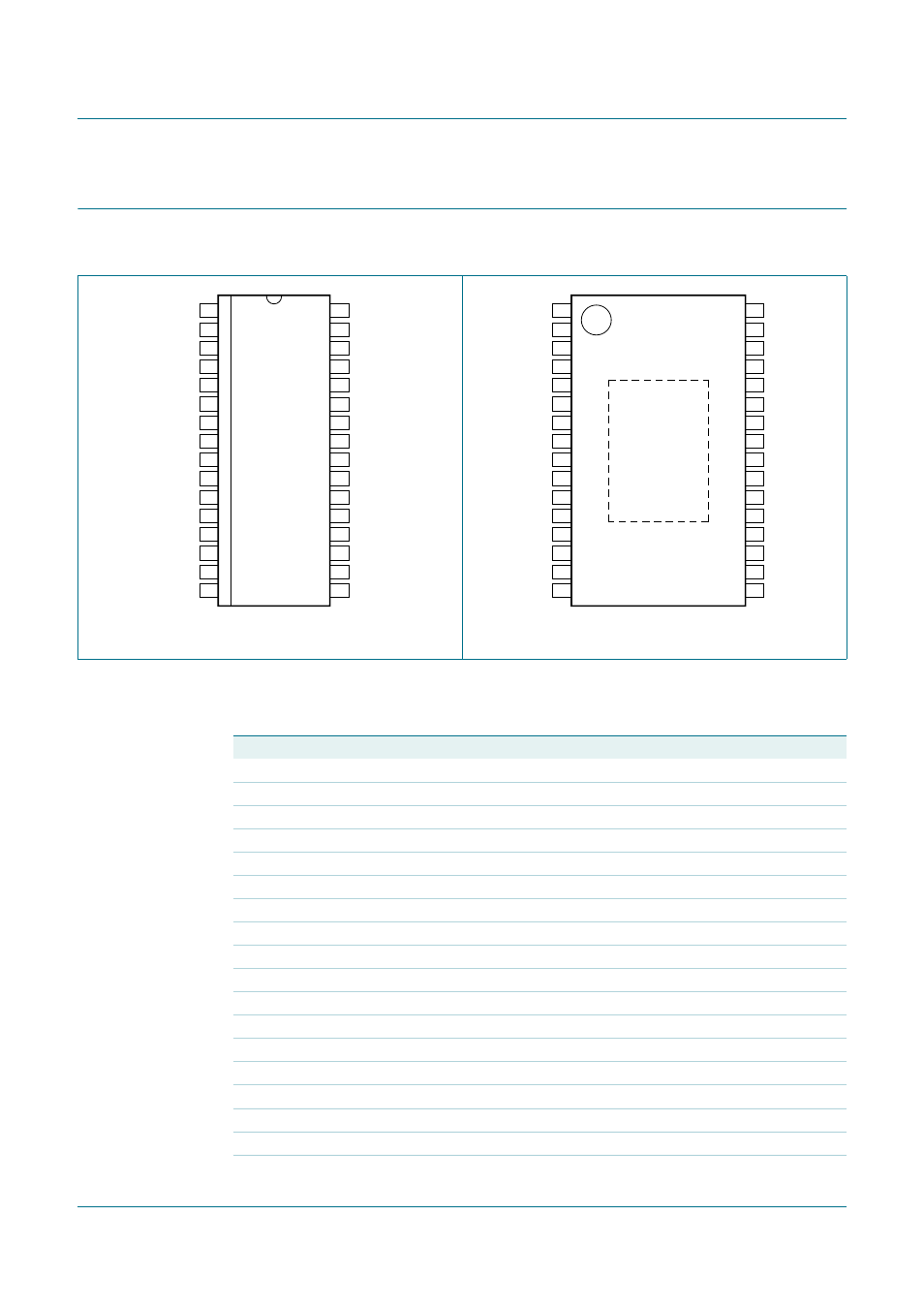 Pinning information, 1 pinning, 2 pin description | Tda8932b, Nxp semiconductors, 1 pinning 7.2 pin description, Class-d audio amplifier | NXP Semiconductors TDA8932B User Manual | Page 4 / 48