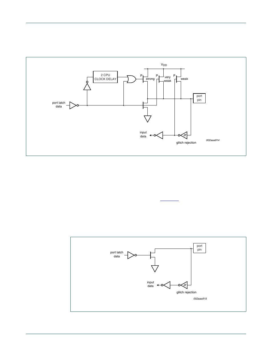 3 open drain output configuration, Figure 10, Nxp semiconductors | NXP Semiconductors P89LPC9321 UM10310 User Manual | Page 30 / 139