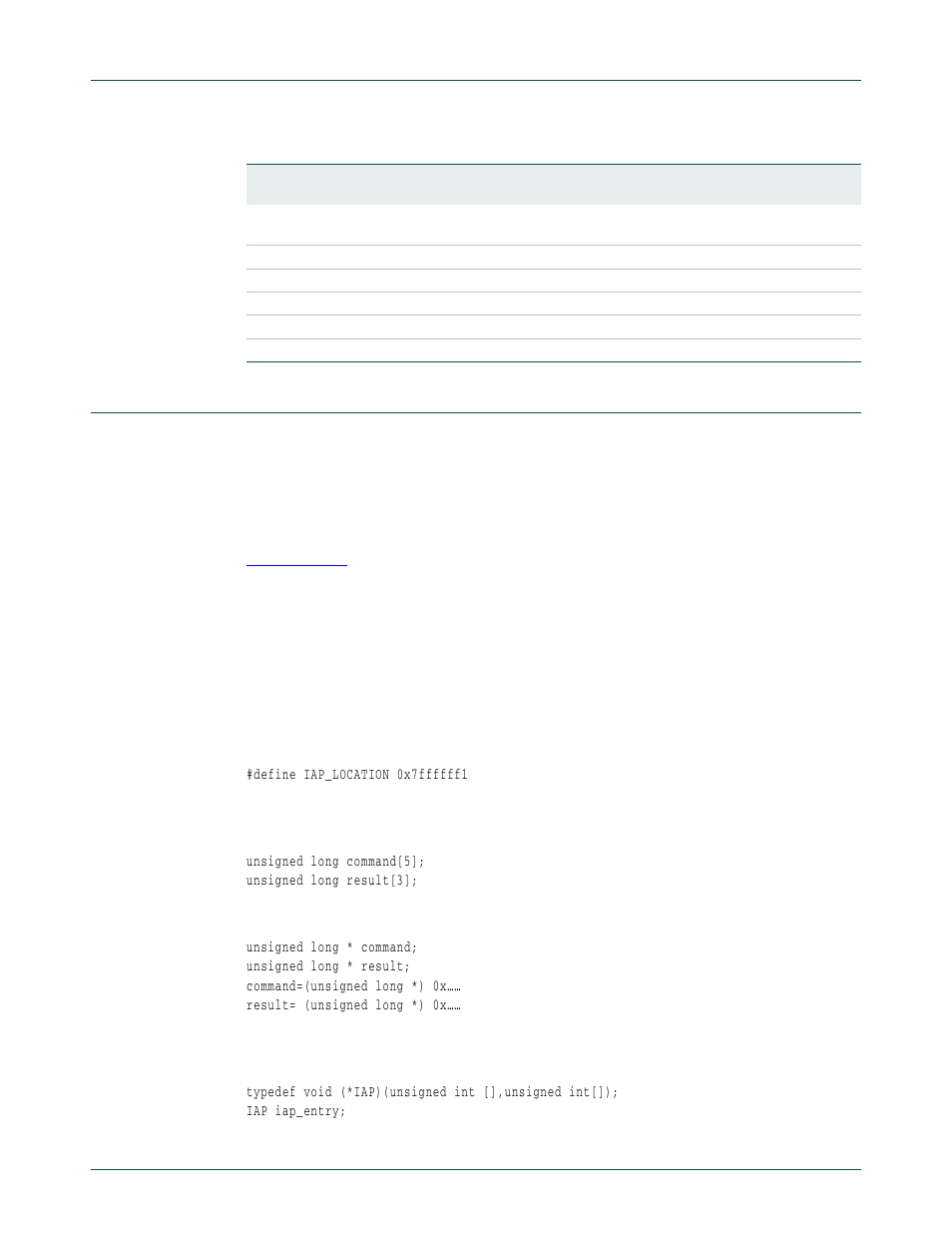 Iap commands | NXP Semiconductors LPC24XX UM10237 User Manual | Page 706 / 792