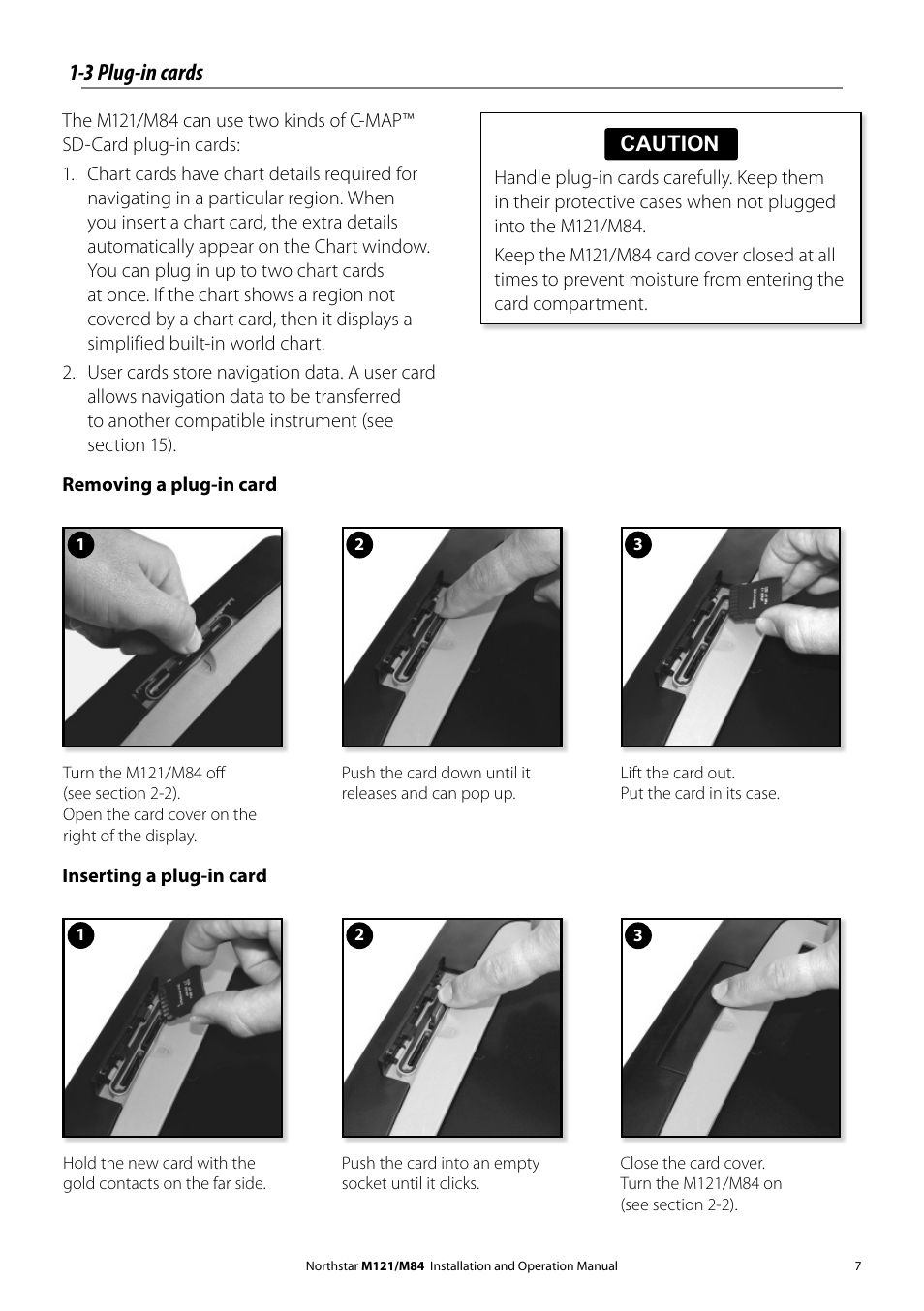 3 plug-in cards | NorthStar Navigation Multi-Function Unit M84 User Manual | Page 8 / 113