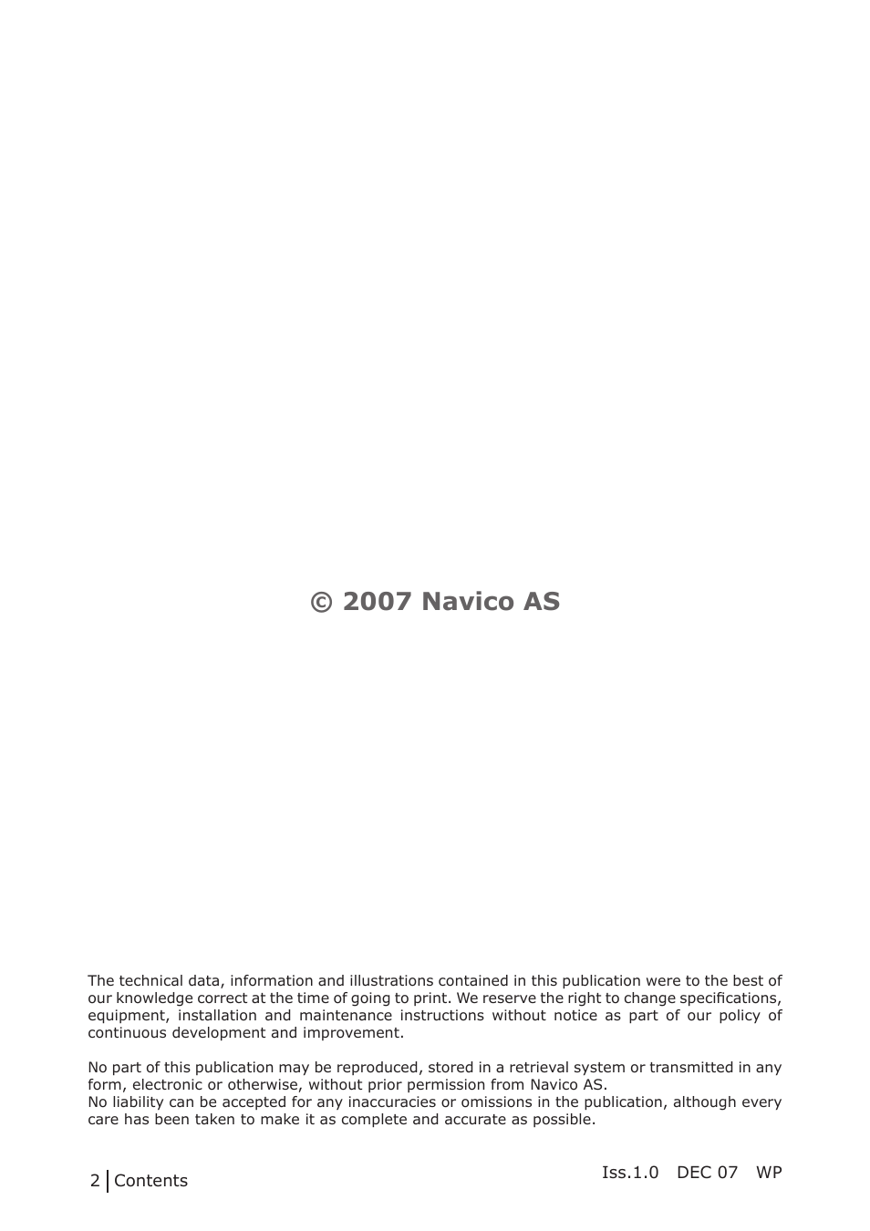 2007 navico as | NorthStar Navigation Class B Transceiver NAIS-300 User Manual | Page 2 / 24