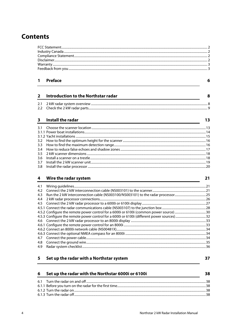 NorthStar Navigation Northstar 2 kW User Manual | Page 4 / 52