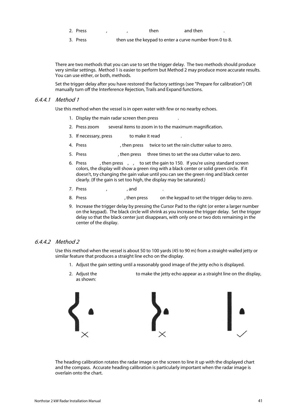 Method 1, Method 2 | NorthStar Navigation Northstar 2 kW User Manual | Page 41 / 52