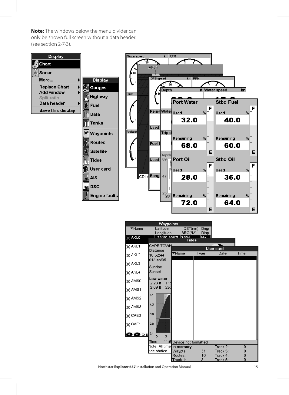 NorthStar Navigation EXPLORER 657 User Manual | Page 15 / 92