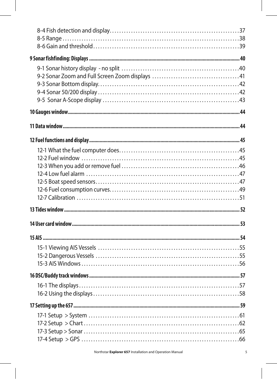 NorthStar Navigation EXPLORER 657 User Manual | Page 5 / 92