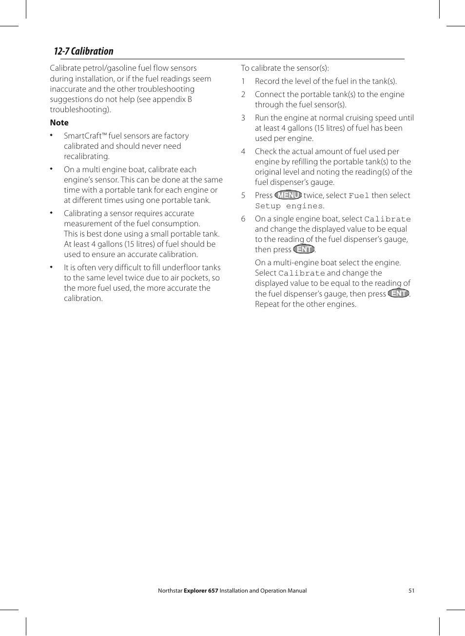7 calibration | NorthStar Navigation EXPLORER 657 User Manual | Page 51 / 92