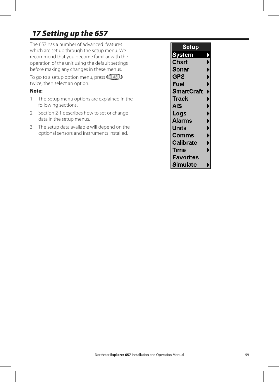 NorthStar Navigation EXPLORER 657 User Manual | Page 59 / 92