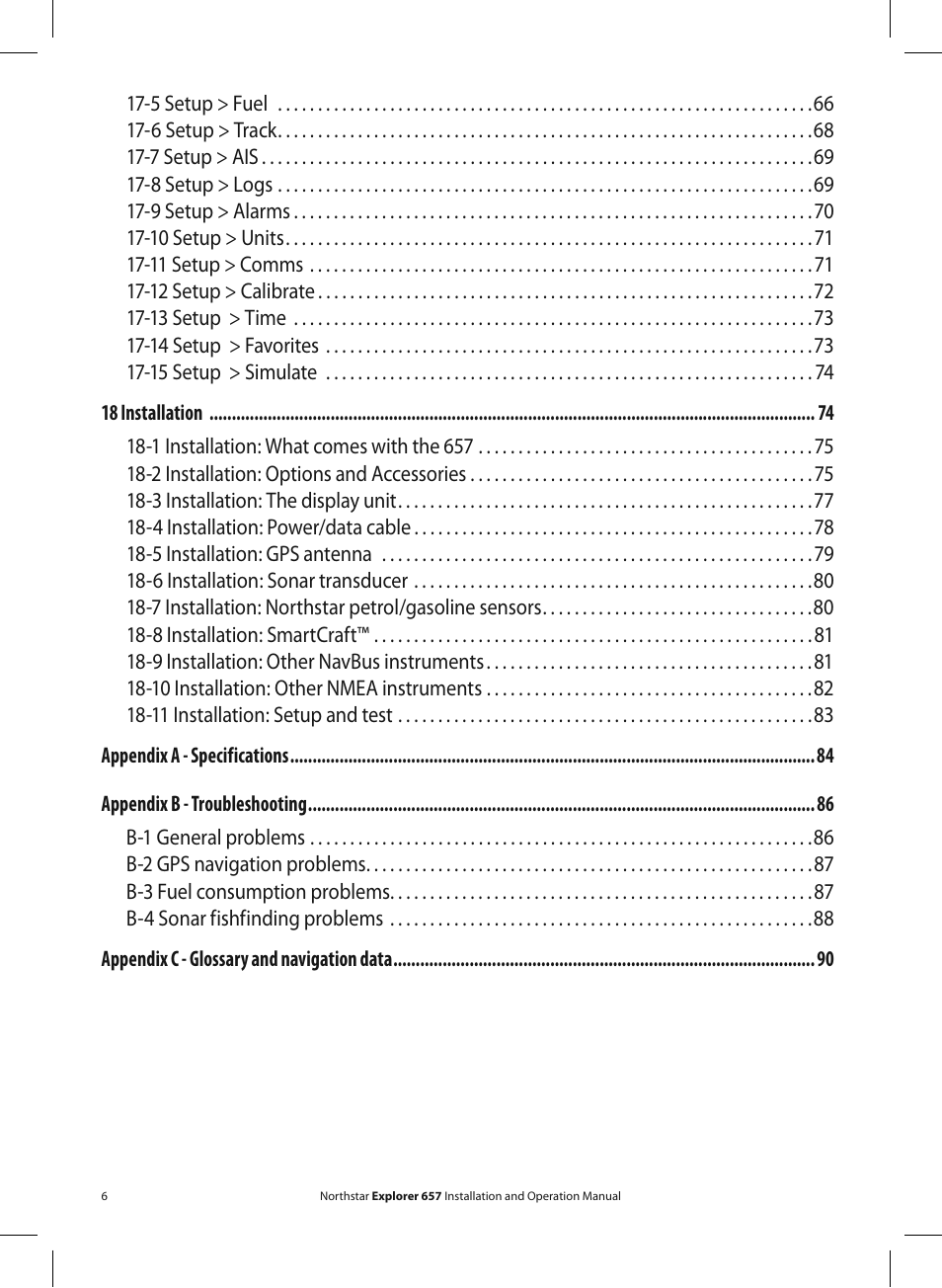 NorthStar Navigation EXPLORER 657 User Manual | Page 6 / 92