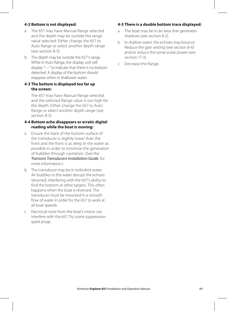 NorthStar Navigation EXPLORER 657 User Manual | Page 89 / 92