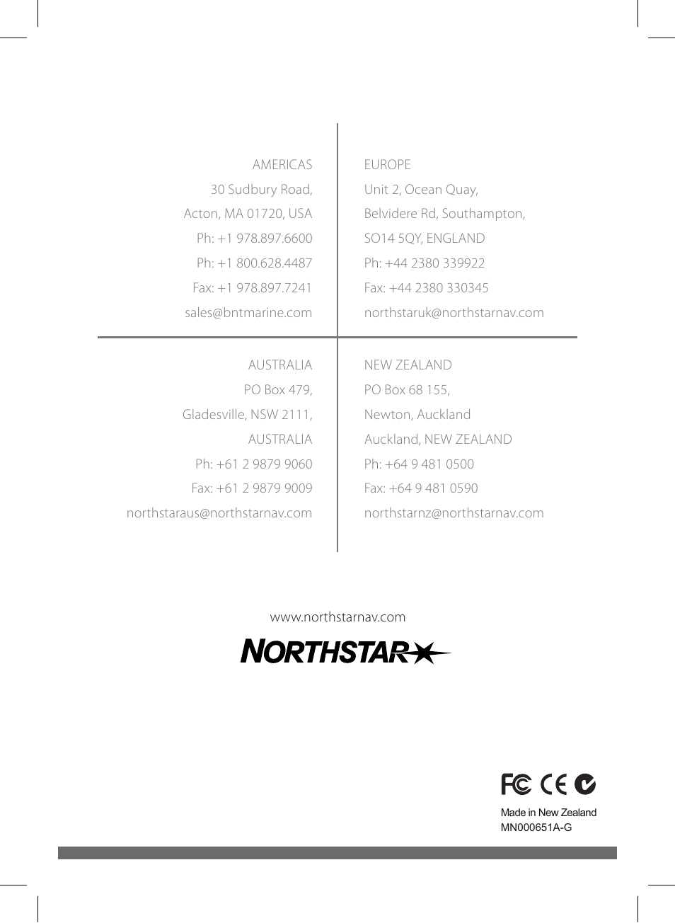 NorthStar Navigation EXPLORER 657 User Manual | Page 92 / 92
