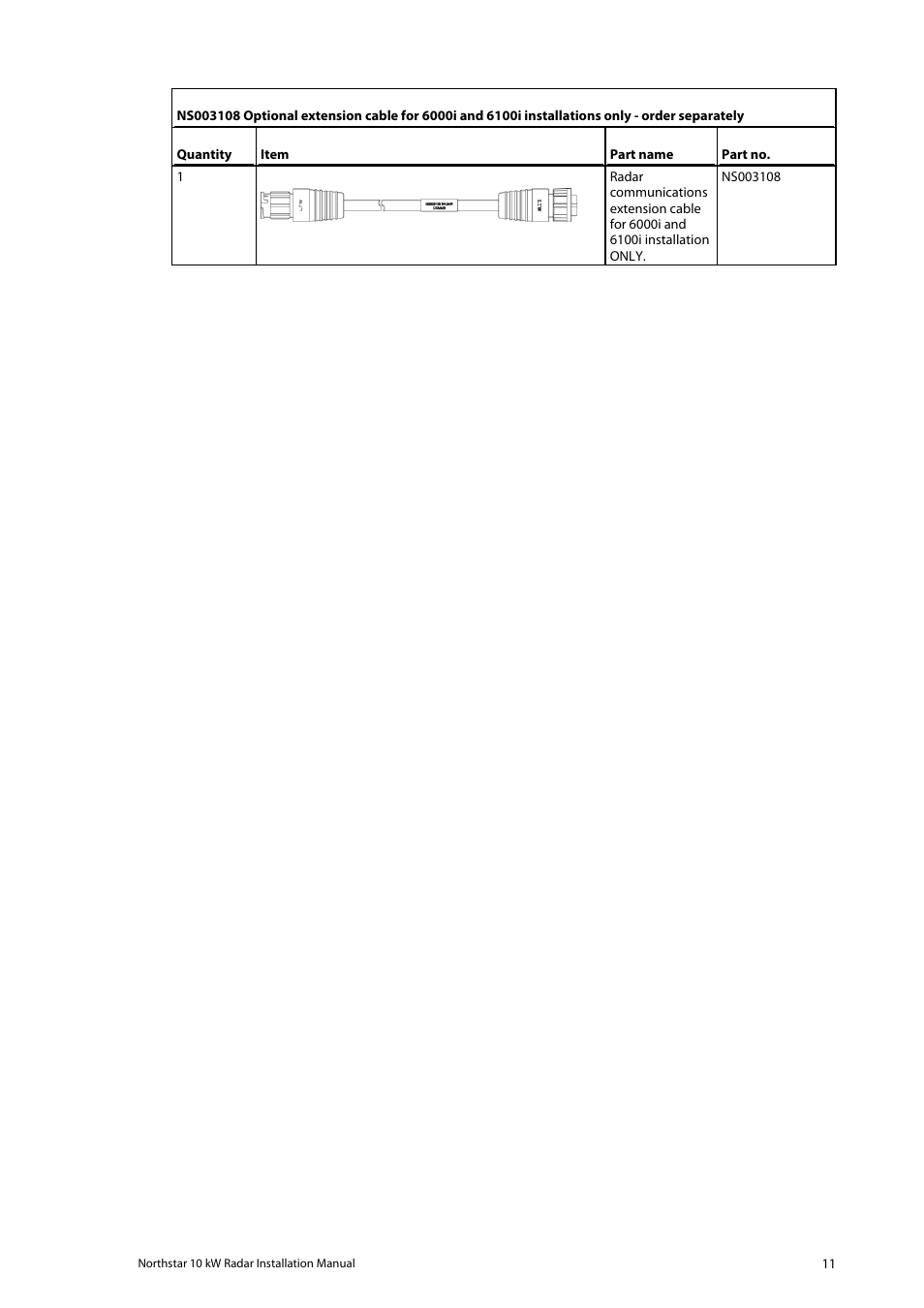 NorthStar Navigation 10 kW User Manual | Page 11 / 51