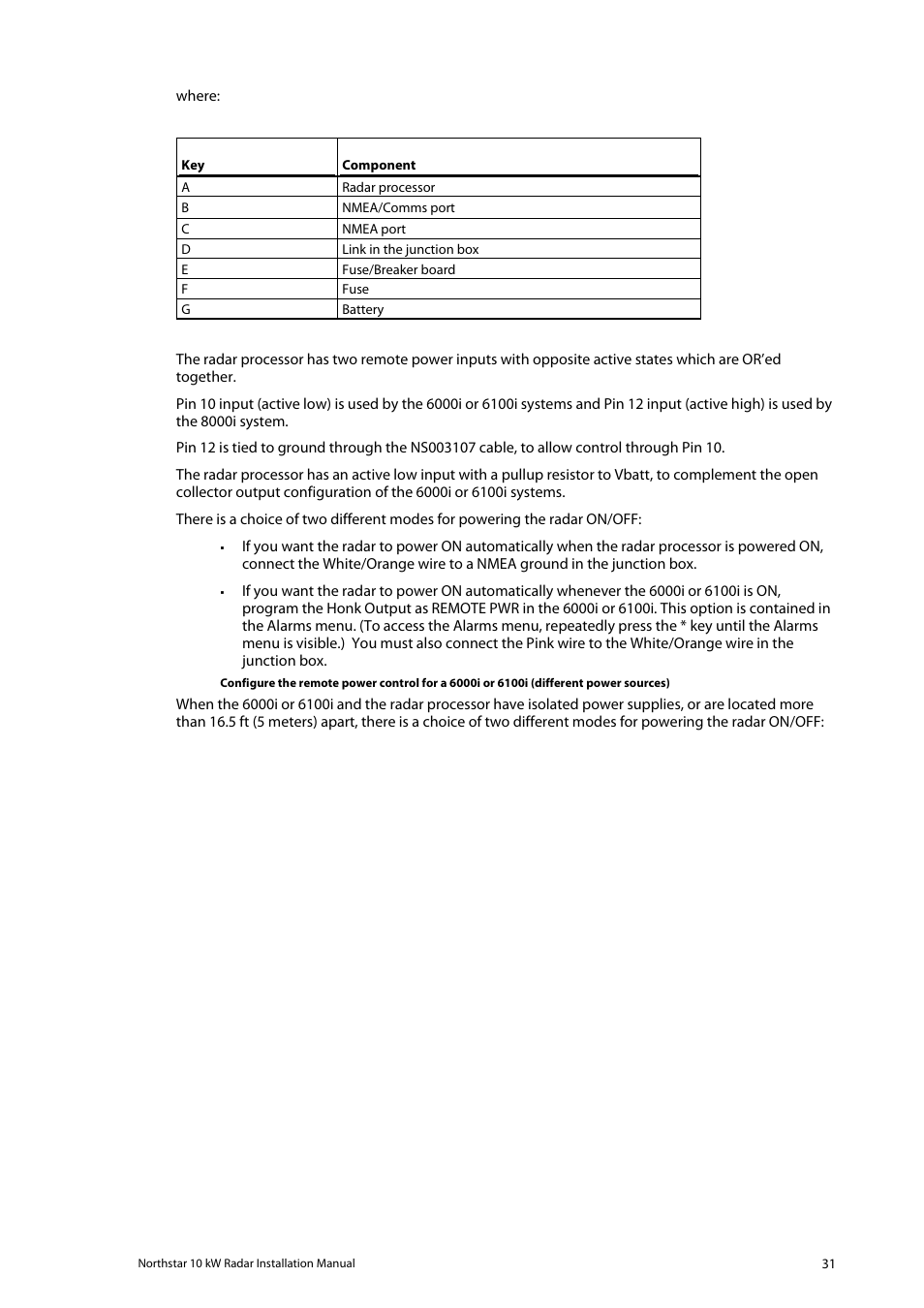 NorthStar Navigation 10 kW User Manual | Page 31 / 51