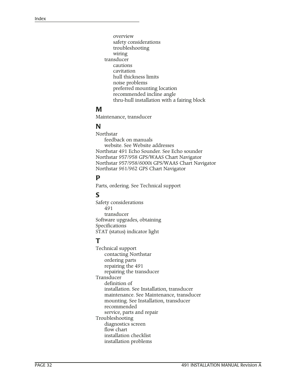 NorthStar Navigation 491 User Manual | Page 36 / 38