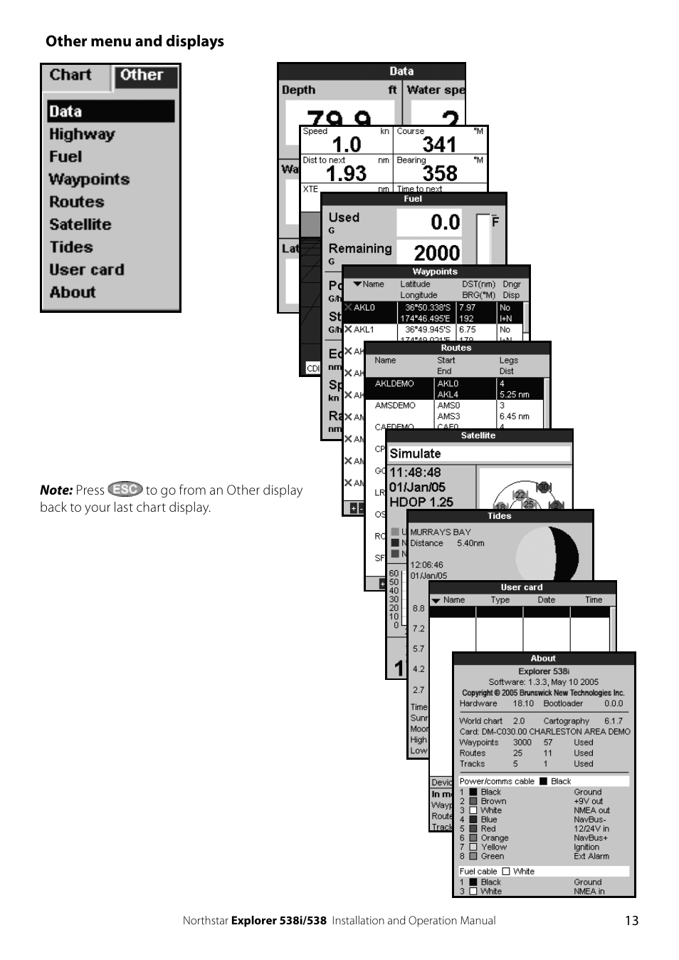 NorthStar Navigation Explorer 538i User Manual | Page 13 / 64