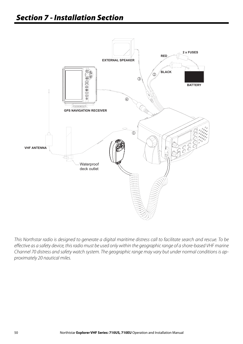 NorthStar Navigation Explorer 710 VHF User Manual | Page 50 / 57