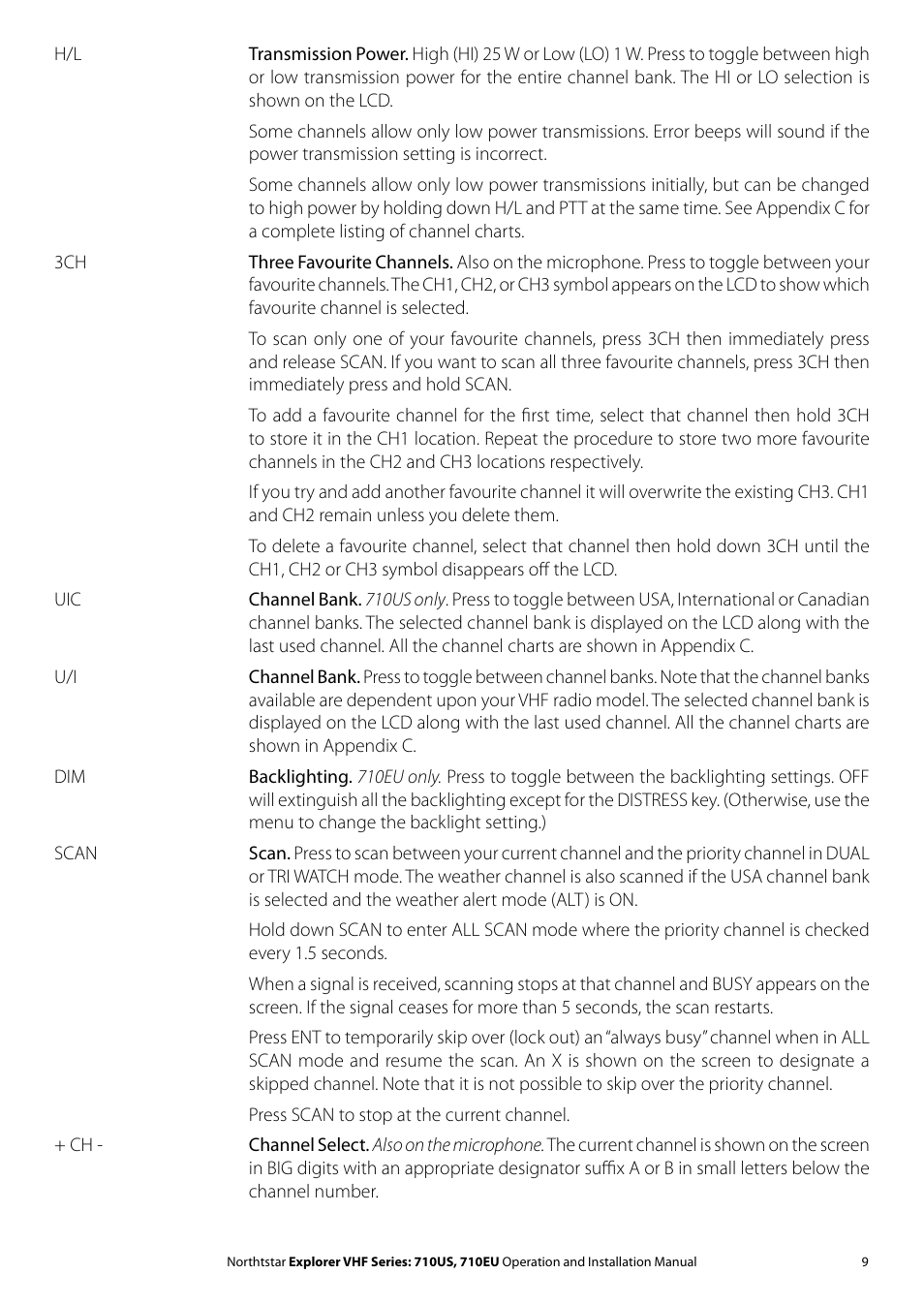 NorthStar Navigation Explorer 710 VHF User Manual | Page 9 / 57