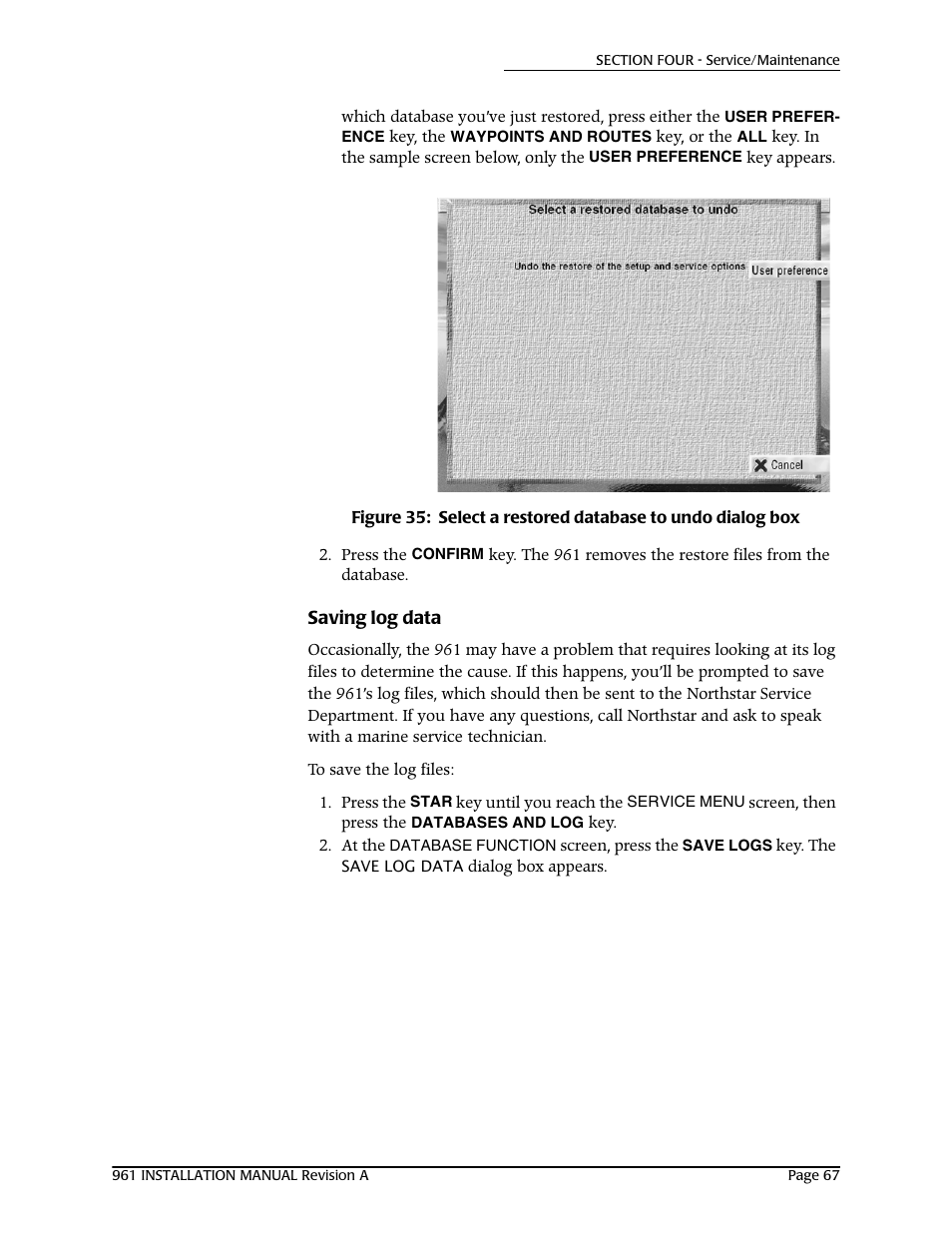Saving log data | NorthStar Navigation GM1708 961XD User Manual | Page 77 / 86