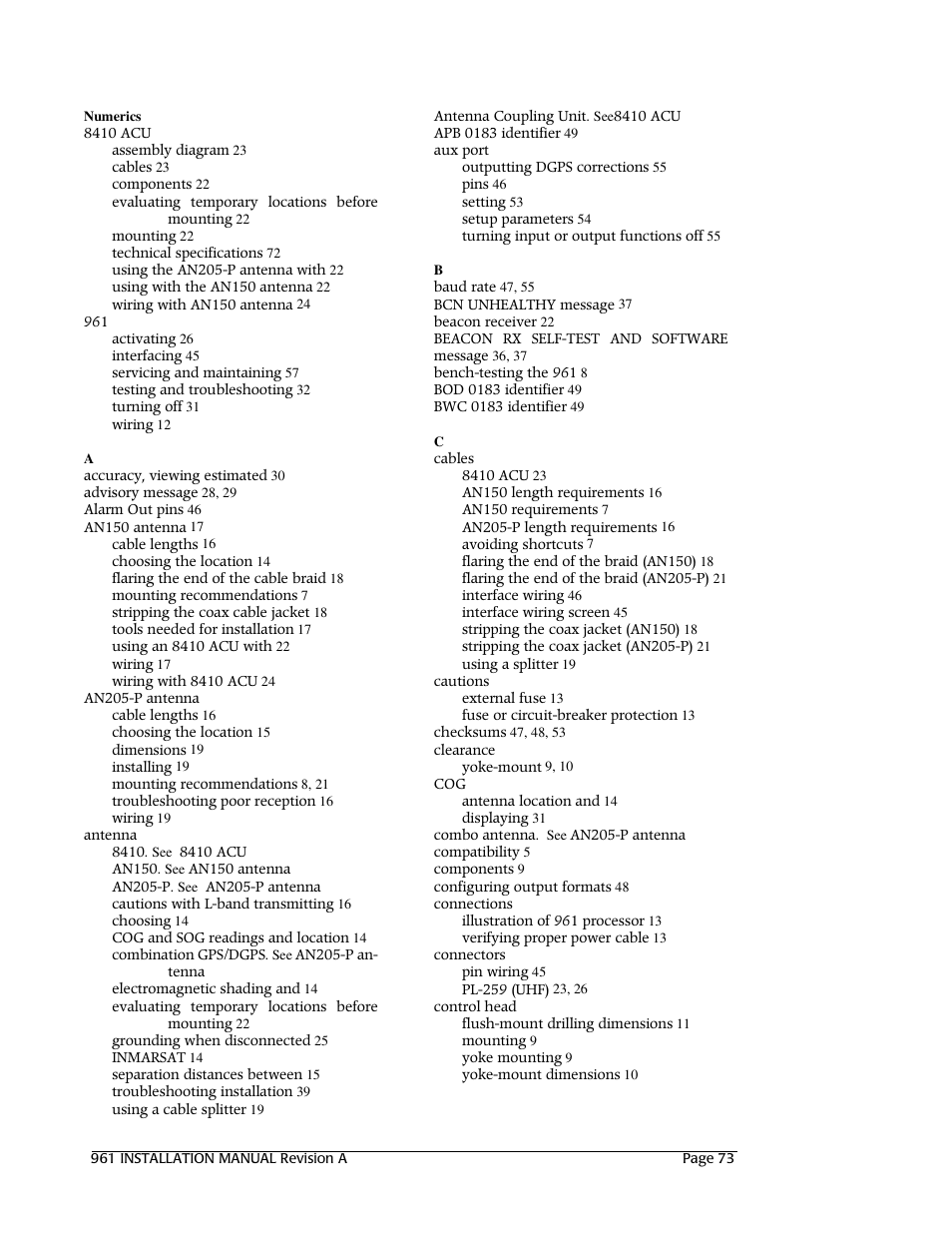 NorthStar Navigation GM1708 961XD User Manual | Page 83 / 86