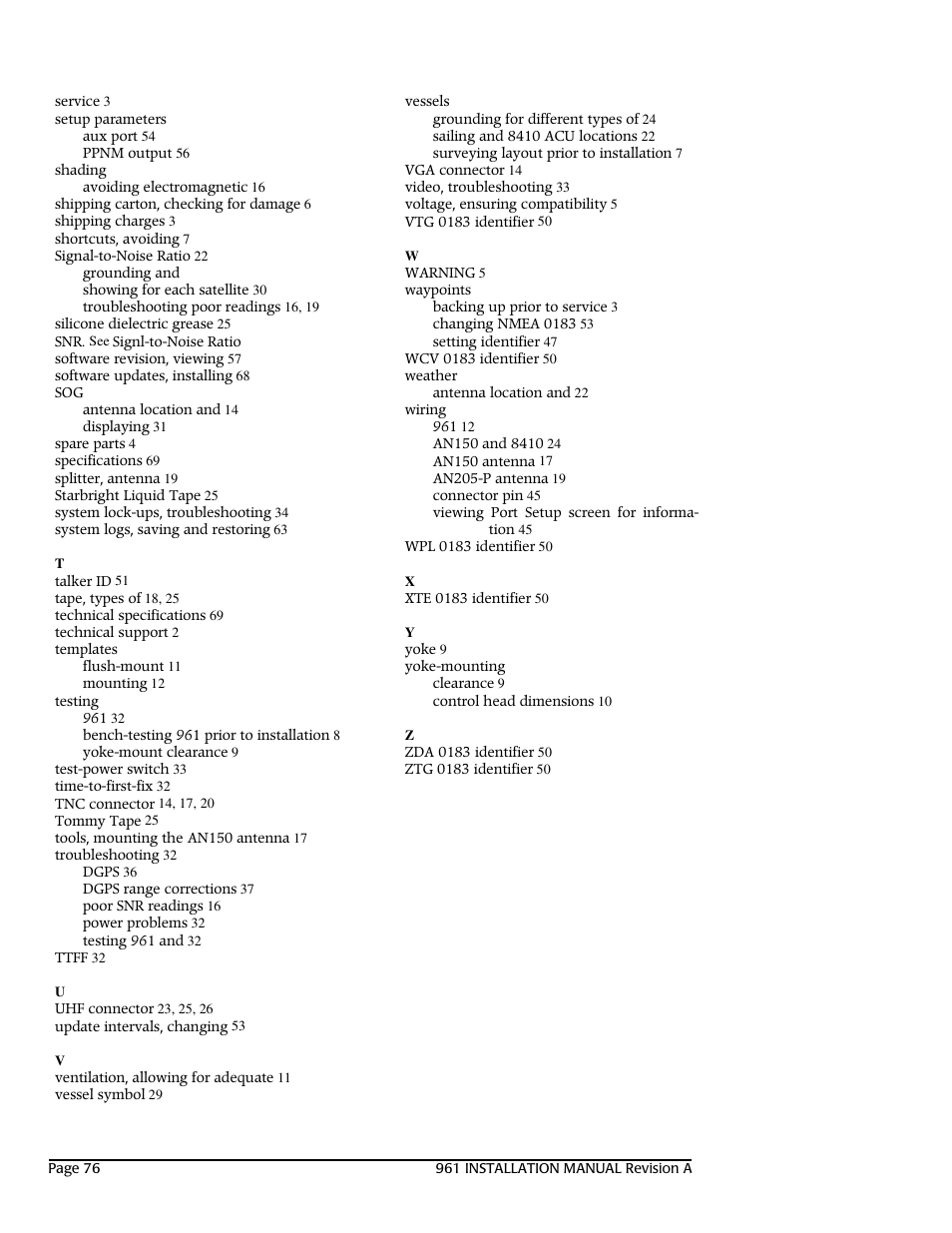 NorthStar Navigation GM1708 961XD User Manual | Page 86 / 86