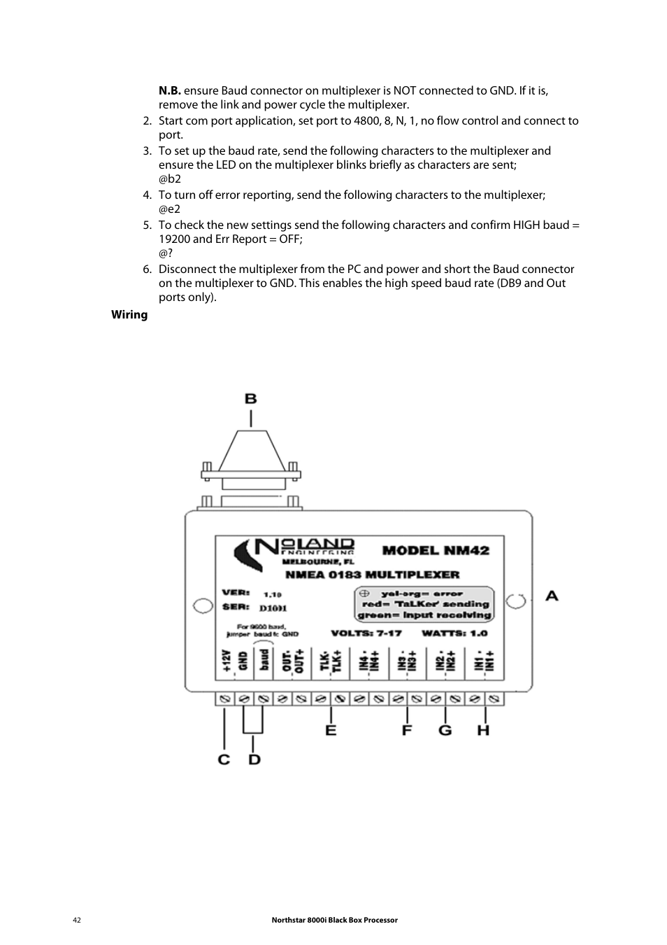 NorthStar Navigation 8000I User Manual | Page 42 / 88