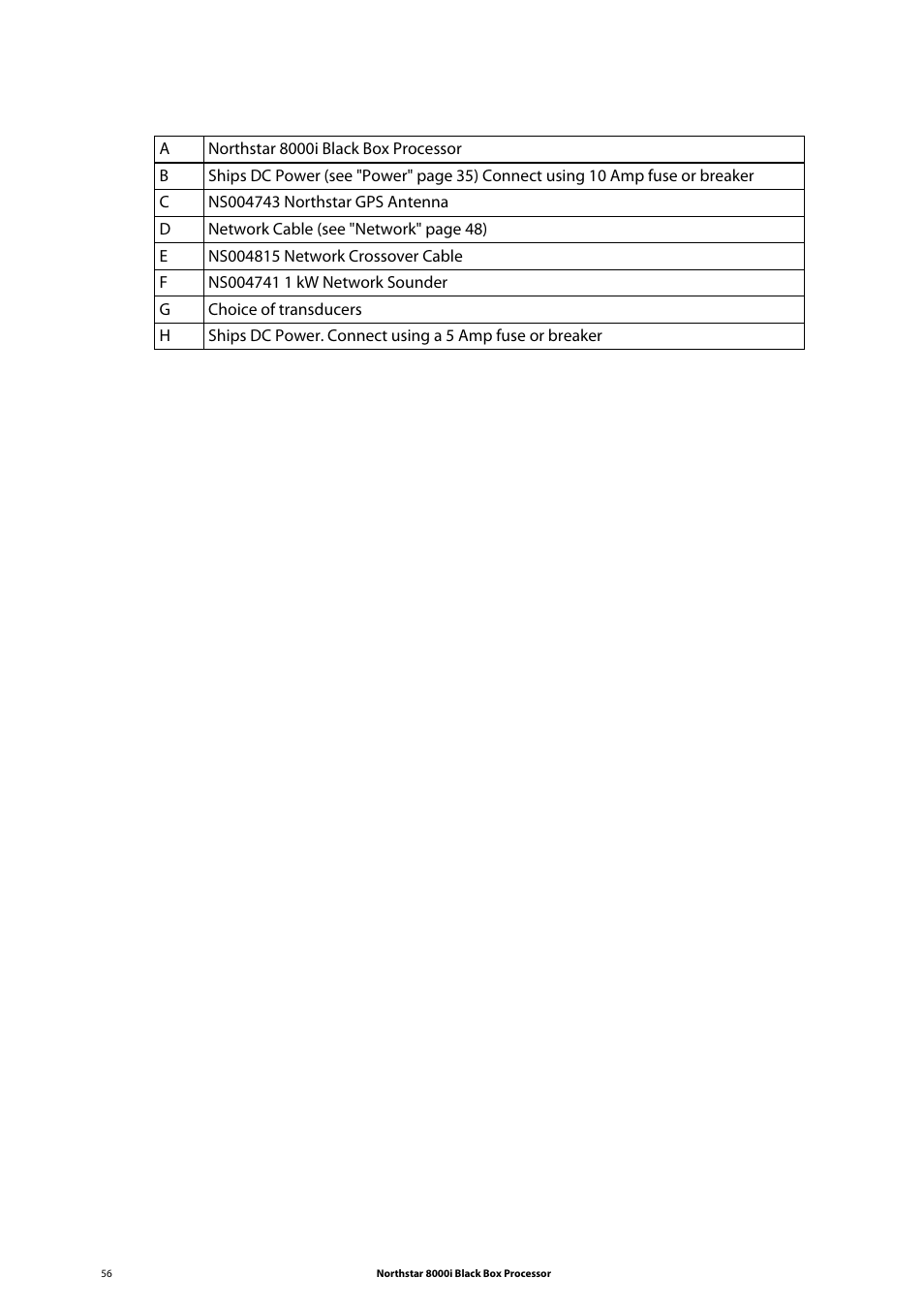 NorthStar Navigation 8000I User Manual | Page 56 / 88