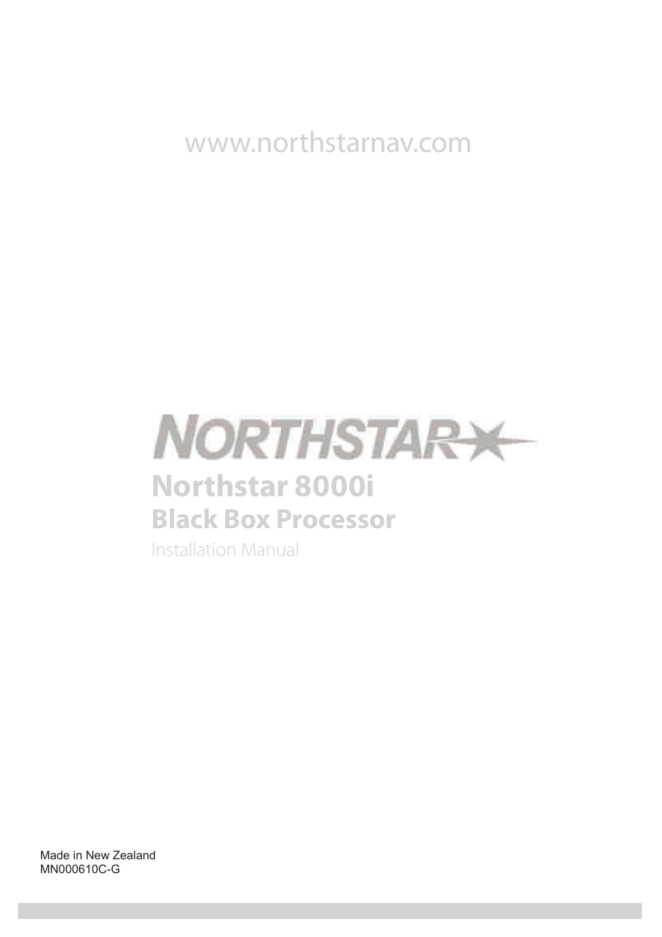 Northstar 8000i, Black box processor | NorthStar Navigation 8000I User Manual | Page 88 / 88