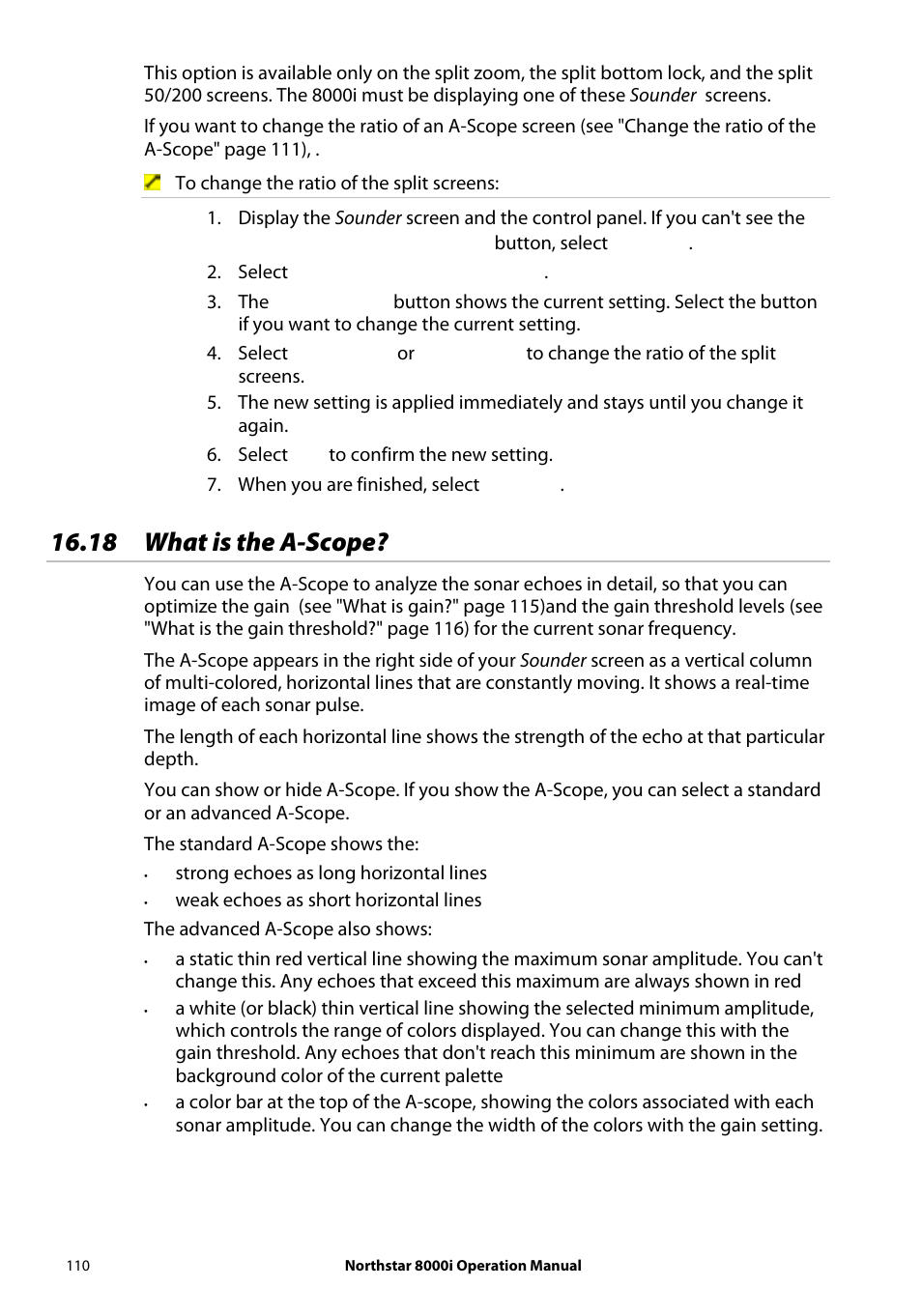 18 what is the a-scope | NorthStar Navigation NorthStar 8000i User Manual | Page 110 / 220