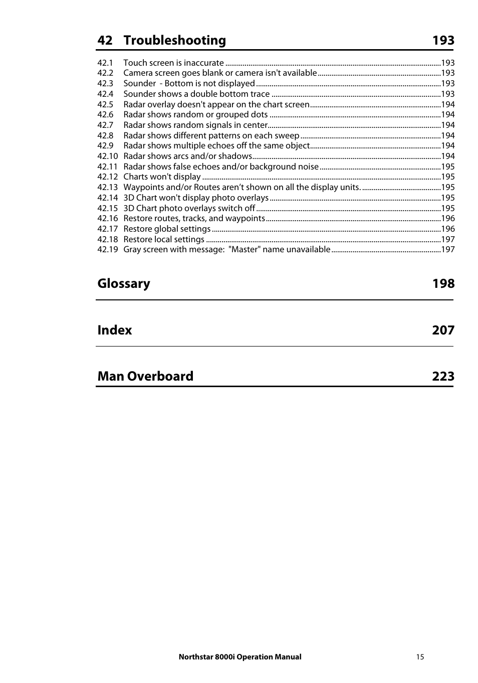 NorthStar Navigation NorthStar 8000i User Manual | Page 15 / 220