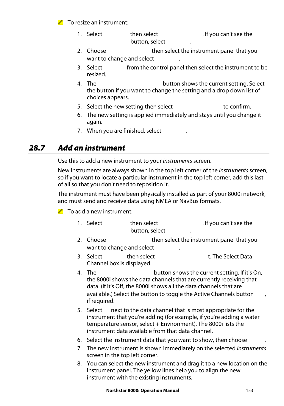 7 add an instrument | NorthStar Navigation NorthStar 8000i User Manual | Page 153 / 220