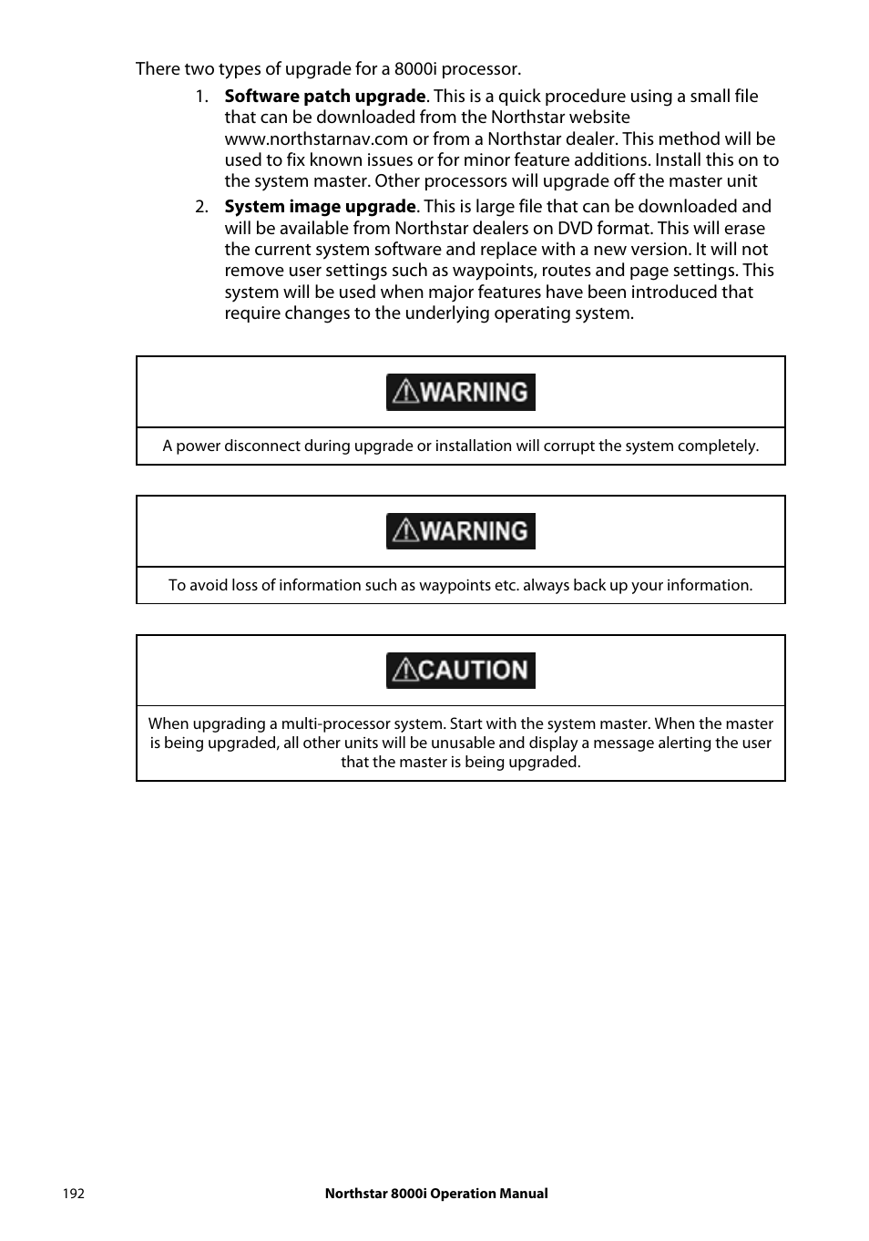 NorthStar Navigation NorthStar 8000i User Manual | Page 192 / 220