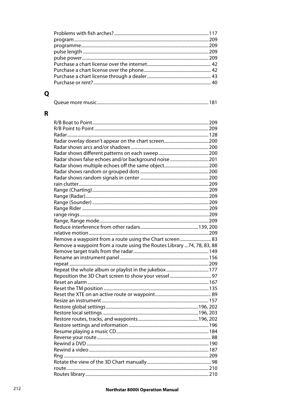 NorthStar Navigation NorthStar 8000i User Manual | Page 212 / 220