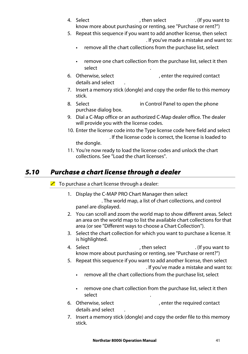 10 purchase a chart license through a dealer | NorthStar Navigation NorthStar 8000i User Manual | Page 41 / 220