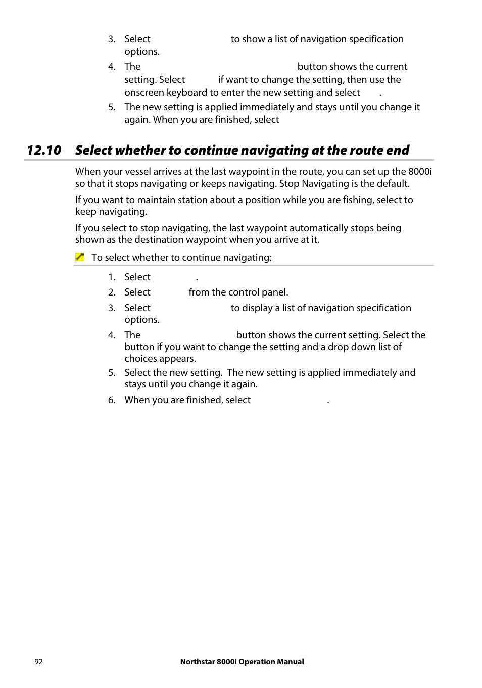 NorthStar Navigation NorthStar 8000i User Manual | Page 92 / 220