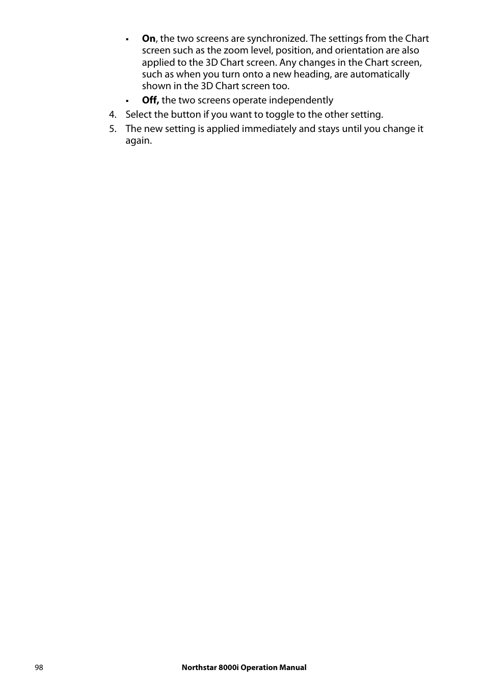 NorthStar Navigation NorthStar 8000i User Manual | Page 98 / 220