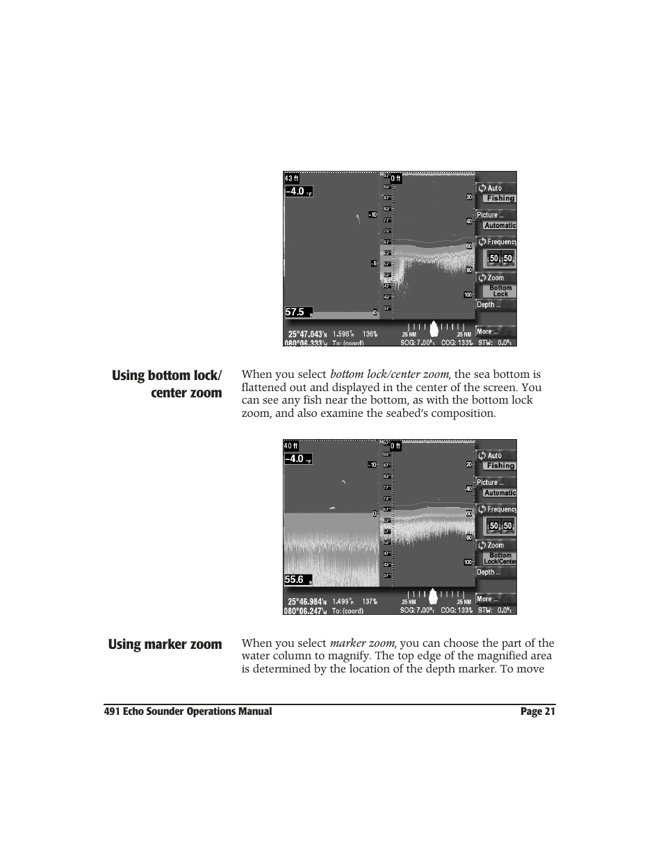 NorthStar Navigation Echo Sounder NorthStar 491 User Manual | Page 25 / 76