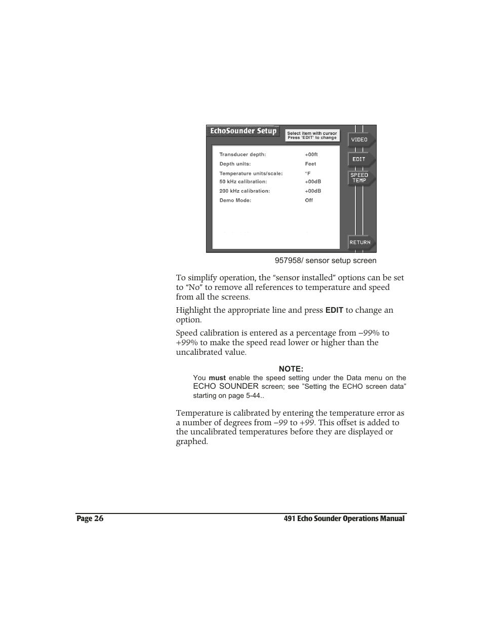 NorthStar Navigation Echo Sounder NorthStar 491 User Manual | Page 30 / 76