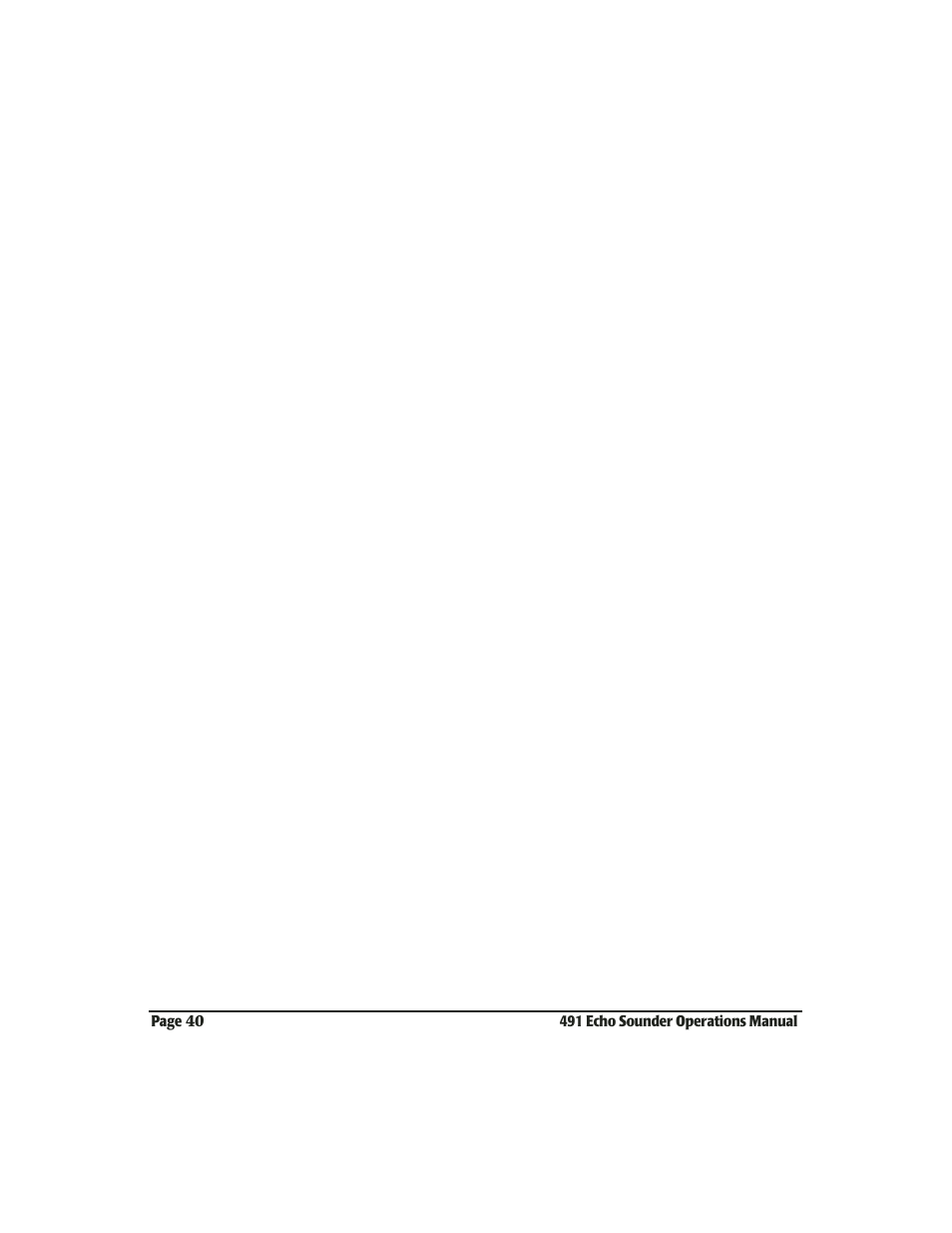 NorthStar Navigation Echo Sounder NorthStar 491 User Manual | Page 44 / 76