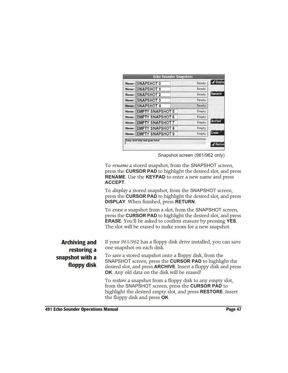 NorthStar Navigation Echo Sounder NorthStar 491 User Manual | Page 51 / 76