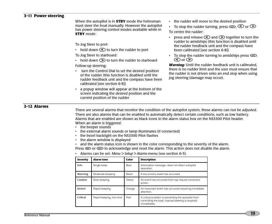 NorthStar Navigation Pilot System NS3300 User Manual | Page 19 / 45