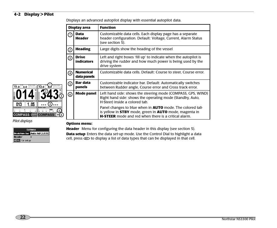 NorthStar Navigation Pilot System NS3300 User Manual | Page 22 / 45