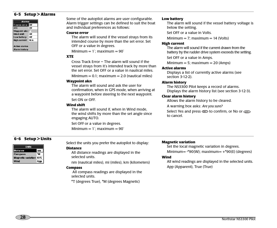 NorthStar Navigation Pilot System NS3300 User Manual | Page 28 / 45