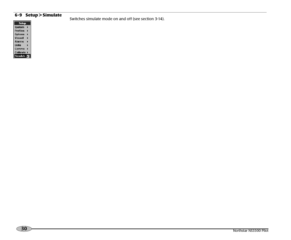 NorthStar Navigation Pilot System NS3300 User Manual | Page 30 / 45