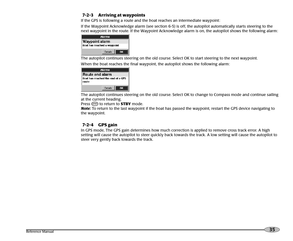 NorthStar Navigation Pilot System NS3300 User Manual | Page 35 / 45